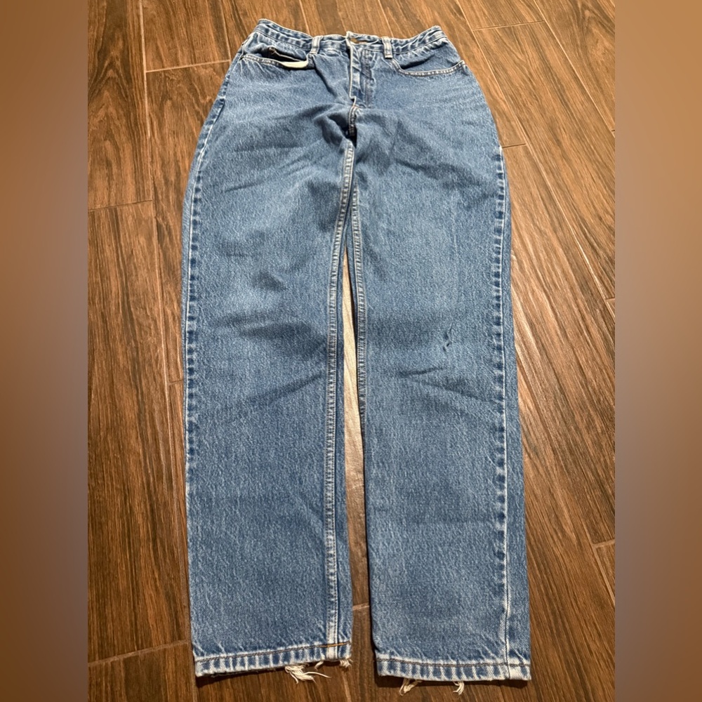 Classic Blue Women's Jeans Talbots tapered straight jeans light blue wash